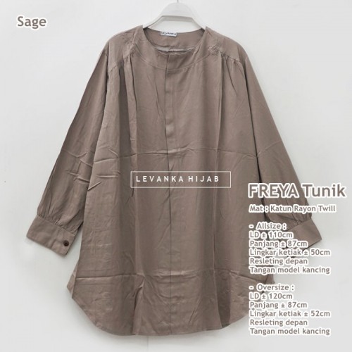 Freya-009 Atasan Tunik Katun Rayon Twill